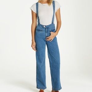suspenders jeans for ladies